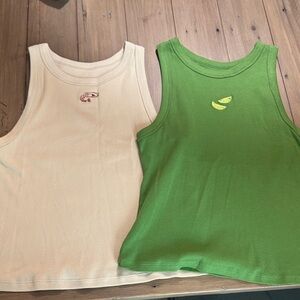 a new day Women's Tank Tops - Cream and Green